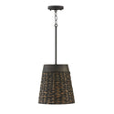 One Light Pendant from the Tallulah Collection in Charcoal Wash Finish by Capital Lighting