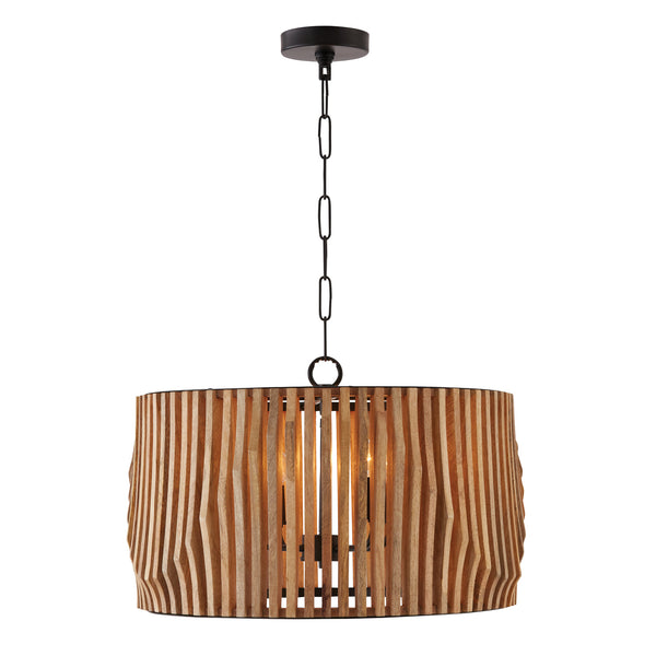 Capital Lighting - 344642WK - Four Light Pendant - Archer - Light Wood and Matte Black from Lighting & Bulbs Unlimited in Charlotte, NC