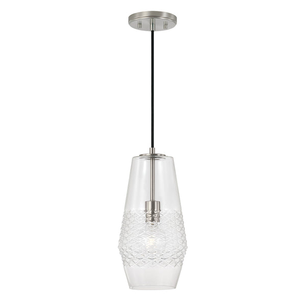 Capital Lighting - 345011BN - One Light Pendant - Dena - Brushed Nickel from Lighting & Bulbs Unlimited in Charlotte, NC