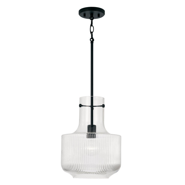 Capital Lighting - 345111MB - One Light Pendant - Nyla - Matte Black from Lighting & Bulbs Unlimited in Charlotte, NC