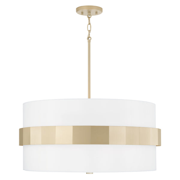 Capital Lighting - 346241SF - Four Light Pendant - Sutton - Soft Gold from Lighting & Bulbs Unlimited in Charlotte, NC