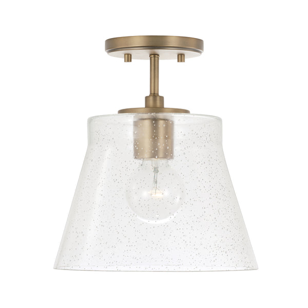 Capital Lighting - 346912AD - One Light Pendant - Baker - Aged Brass from Lighting & Bulbs Unlimited in Charlotte, NC