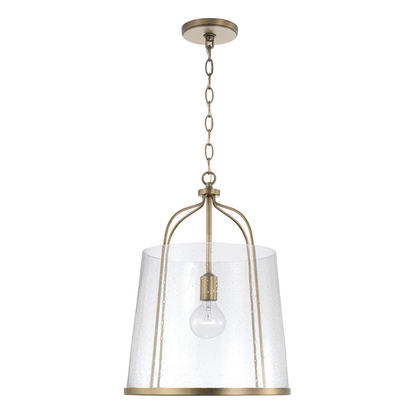 Capital Lighting - 347011AD - One Light Pendant - Madison - Aged Brass from Lighting & Bulbs Unlimited in Charlotte, NC