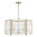 Four Light Pendant from the Brynn Collection in Aged Brass Painted Finish by Capital Lighting