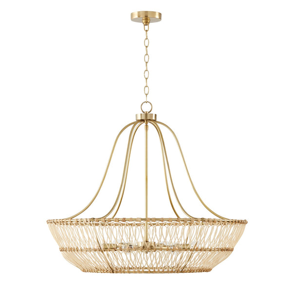 Capital Lighting - 444161MA - Six Light Chandelier - Wren - Matte Brass from Lighting & Bulbs Unlimited in Charlotte, NC