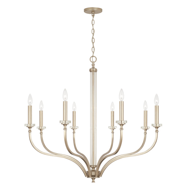 Capital Lighting - 444881BS - Eight Light Chandelier - Breigh - Brushed Champagne from Lighting & Bulbs Unlimited in Charlotte, NC
