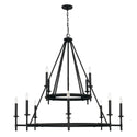 12 Light Chandelier from the Ogden Collection in Brushed Black Iron Finish by Capital Lighting