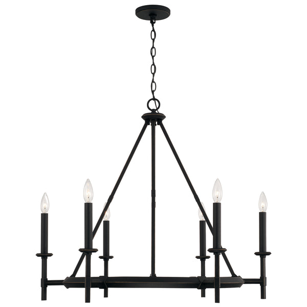 Capital Lighting - 445261IH - Six Light Chandelier - Ogden - Brushed Black Iron from Lighting & Bulbs Unlimited in Charlotte, NC