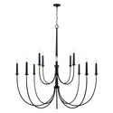 Capital Lighting - 445601KB - 12 Light Chandelier - Amara - Matte Black with Brass from Lighting & Bulbs Unlimited in Charlotte, NC