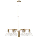 Capital Lighting - 445861AD-528 - Six Light Chandelier - Greer - Aged Brass from Lighting & Bulbs Unlimited in Charlotte, NC