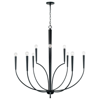 Capital Lighting - 445901MB - Ten Light Chandelier - Holden - Matte Black from Lighting & Bulbs Unlimited in Charlotte, NC