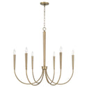 Six Light Chandelier from the Holden Collection in Aged Brass Finish by Capital Lighting