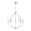 Five Light Chandelier from the Madison Collection in Brushed Nickel Finish by Capital Lighting