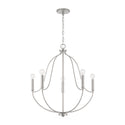 Capital Lighting - 447051BN - Five Light Chandelier - Madison - Brushed Nickel from Lighting & Bulbs Unlimited in Charlotte, NC