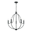 Capital Lighting - 447051MB - Five Light Chandelier - Madison - Matte Black from Lighting & Bulbs Unlimited in Charlotte, NC
