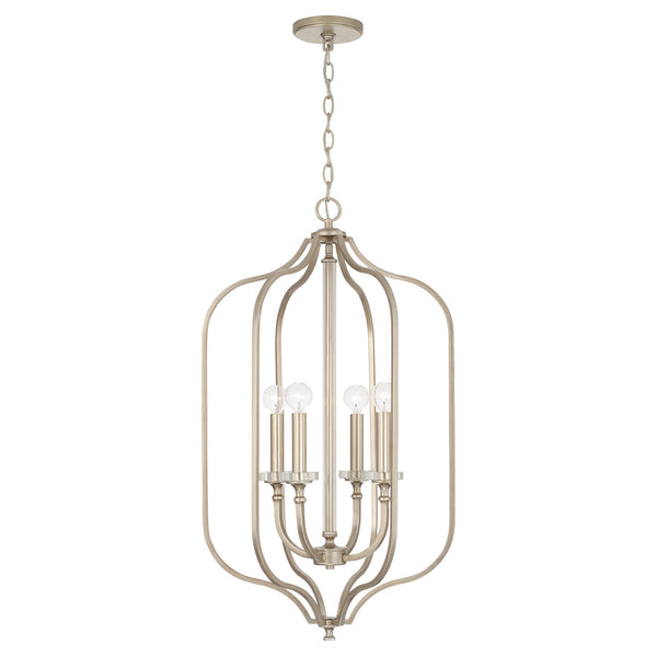 Capital Lighting - 544841BS - Four Light Foyer Pendant - Breigh - Brushed Champagne from Lighting & Bulbs Unlimited in Charlotte, NC