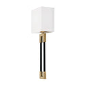 Capital Lighting - 644711AB - One Light Wall Sconce - Bleeker - Aged Brass and Black from Lighting & Bulbs Unlimited in Charlotte, NC