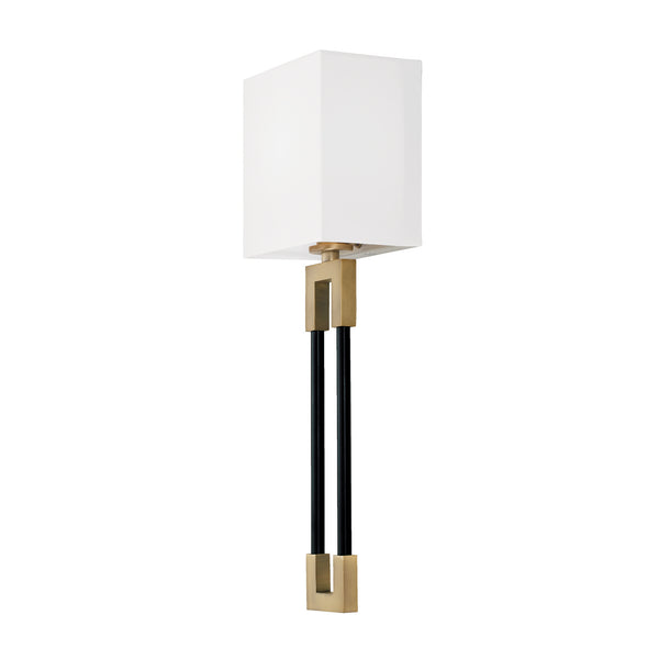 Capital Lighting - 644711AB - One Light Wall Sconce - Bleeker - Aged Brass and Black from Lighting & Bulbs Unlimited in Charlotte, NC