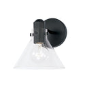 One Light Wall Sconce from the Greer Collection in Matte Black Finish by Capital Lighting