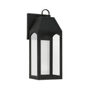 Capital Lighting - 946311BK-GL - One Light Outdoor Wall Lantern - Burton - Black from Lighting & Bulbs Unlimited in Charlotte, NC