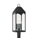 Capital Lighting - 946343BK - Four Light Outdoor Post Lantern - Burton - Black from Lighting & Bulbs Unlimited in Charlotte, NC