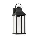 One Light Outdoor Wall Lantern from the Bradford Collection in Black Finish by Capital Lighting