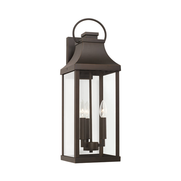 Capital Lighting - 946431OZ - Three Light Outdoor Wall Lantern - Bradford - Oiled Bronze from Lighting & Bulbs Unlimited in Charlotte, NC
