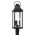 Three Light Outdoor Post Lantern from the Bradford Collection in Black Finish by Capital Lighting