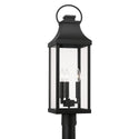 Capital Lighting - 946432BK - Three Light Outdoor Post Lantern - Bradford - Black from Lighting & Bulbs Unlimited in Charlotte, NC