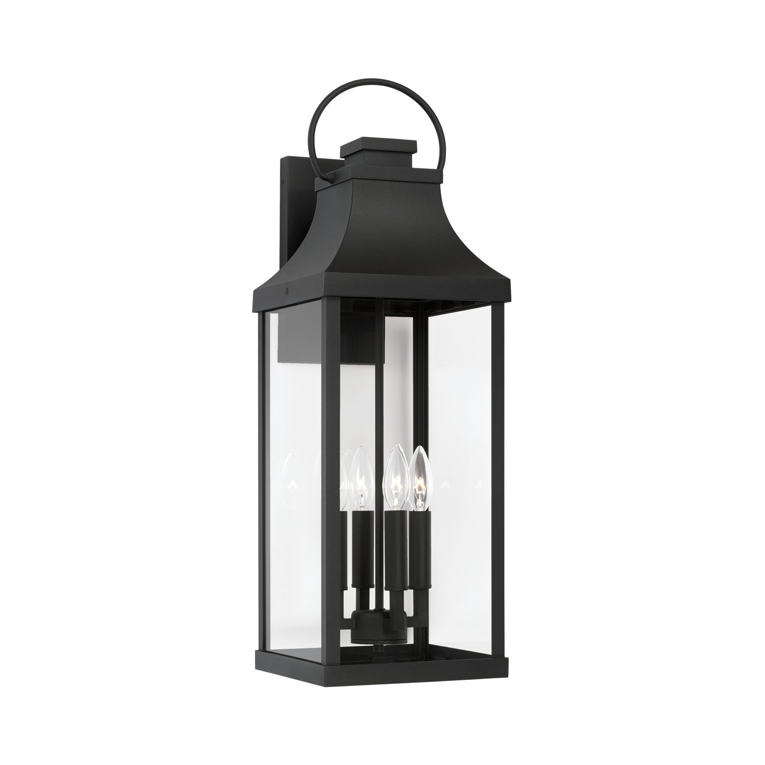 Capital Lighting - 946441BK - Four Light Outdoor Wall Lantern - Bradford - Black from Lighting & Bulbs Unlimited in Charlotte, NC