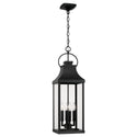 Capital Lighting - 946442BK - Four Light Outdoor Hanging Lantern - Bradford - Black from Lighting & Bulbs Unlimited in Charlotte, NC