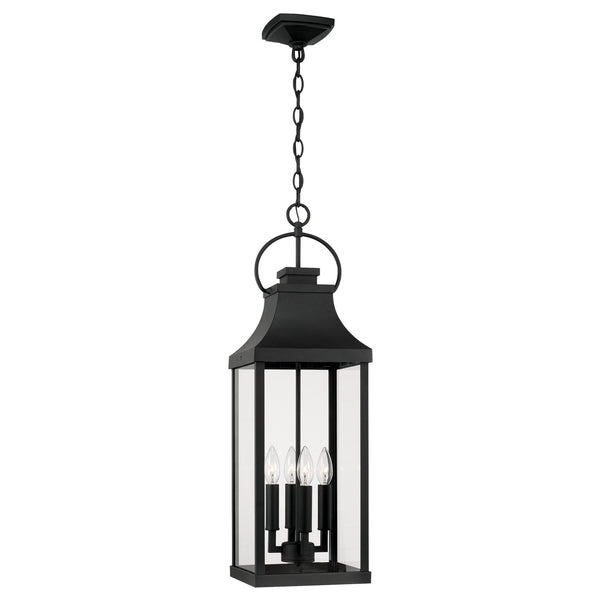 Capital Lighting - 946442BK - Four Light Outdoor Hanging Lantern - Bradford - Black from Lighting & Bulbs Unlimited in Charlotte, NC