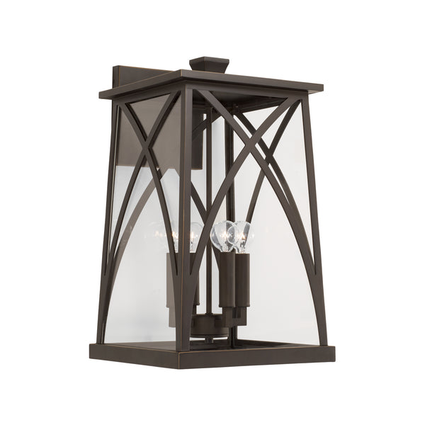 Capital Lighting - 946541OZ - Four Light Outdoor Wall Lantern - Marshall - Oiled Bronze from Lighting & Bulbs Unlimited in Charlotte, NC