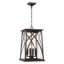 Capital Lighting - 946542OZ - Four Light Outdoor Hanging Lantern - Marshall - Oiled Bronze from Lighting & Bulbs Unlimited in Charlotte, NC
