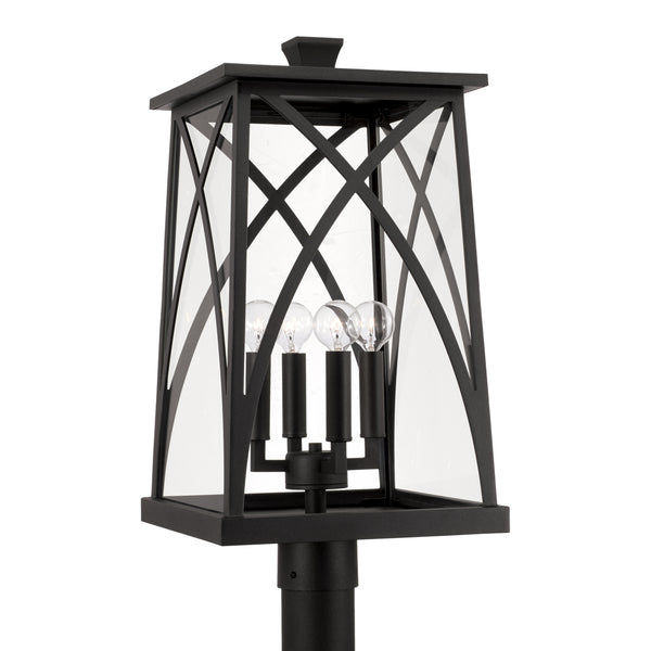 Capital Lighting - 946543BK - Four Light Outdoor Post Lantern - Marshall - Black from Lighting & Bulbs Unlimited in Charlotte, NC