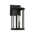 One Light Outdoor Wall Lantern from the Walton Collection in Black Finish by Capital Lighting
