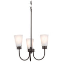 Three Light Chandelier from the Erma Collection in Olde Bronze Finish by Kichler