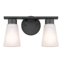 Two Light Bath from the Stamos Collection in Black Finish by Kichler