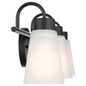 Three Light Bath from the Erma Collection in Black Finish by Kichler