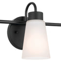 Three Light Bath from the Erma Collection in Black Finish by Kichler