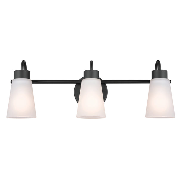 Kichler - 55126BK - Three Light Bath - Erma - Black from Lighting & Bulbs Unlimited in Charlotte, NC