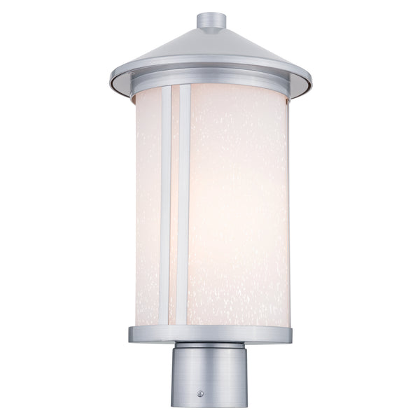 Kichler - 59101BA - One Light Outdoor Post Lantern - Lombard - Brushed Aluminum from Lighting & Bulbs Unlimited in Charlotte, NC