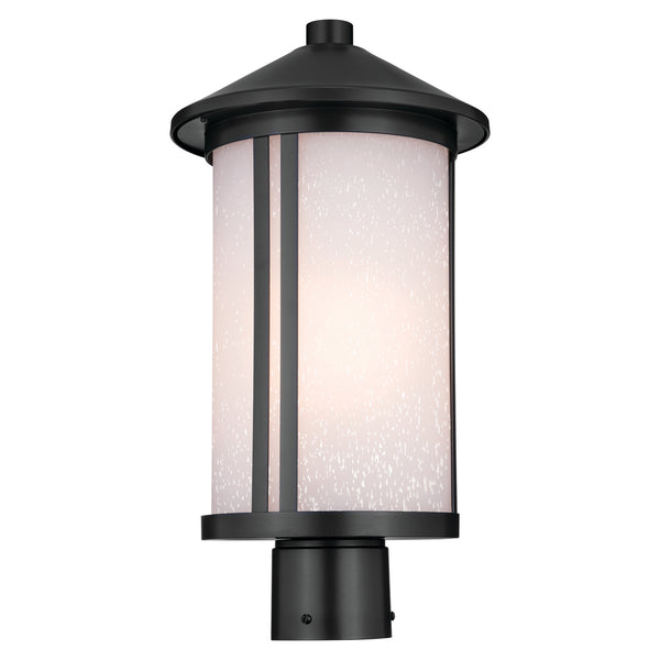 Kichler - 59101BK - One Light Outdoor Post Lantern - Lombard - Black from Lighting & Bulbs Unlimited in Charlotte, NC