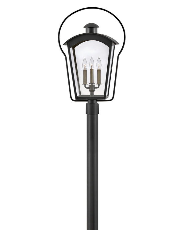 Hinkley - 13301BK - LED Post Top or Pier Mount Lantern - Yale - Black from Lighting & Bulbs Unlimited in Charlotte, NC