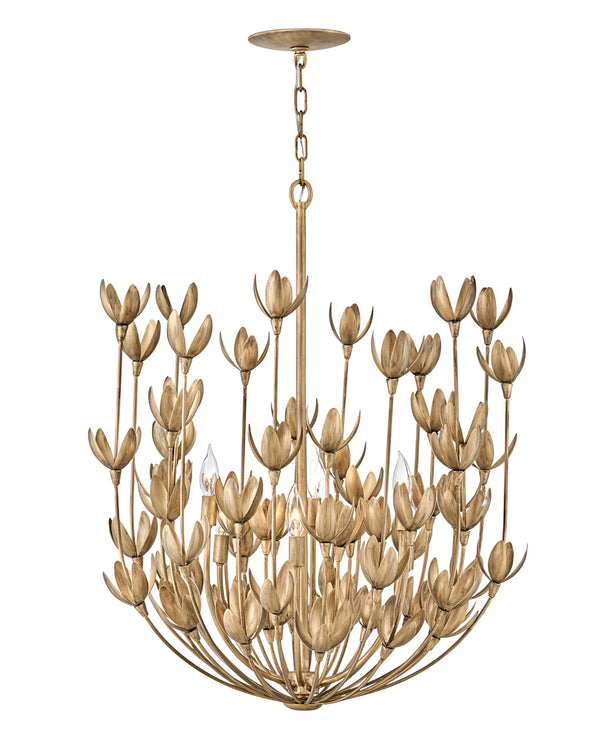 Hinkley - 30016BNG - LED Chandelier - Flora - Burnished Gold from Lighting & Bulbs Unlimited in Charlotte, NC