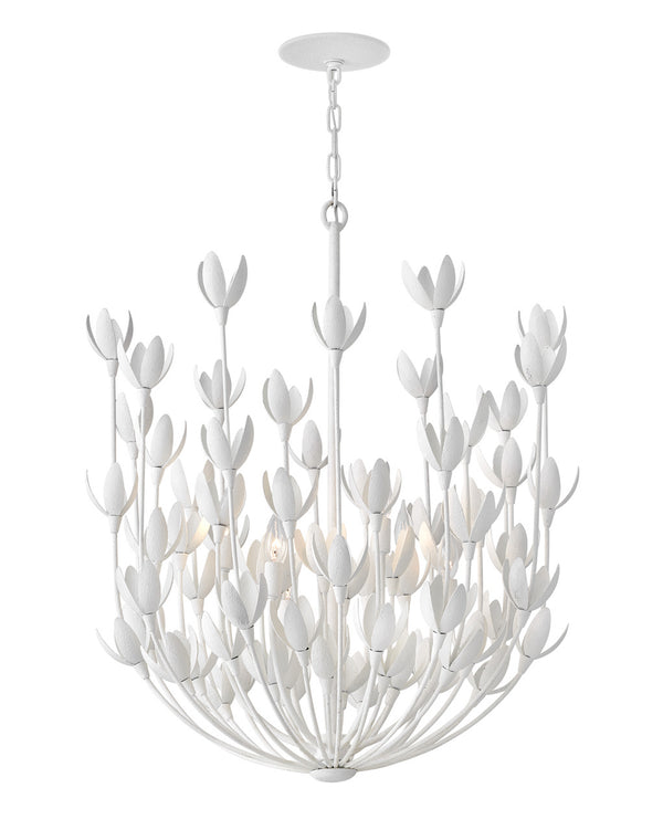 Hinkley - 30016TXP - LED Chandelier - Flora - Textured Plaster from Lighting & Bulbs Unlimited in Charlotte, NC
