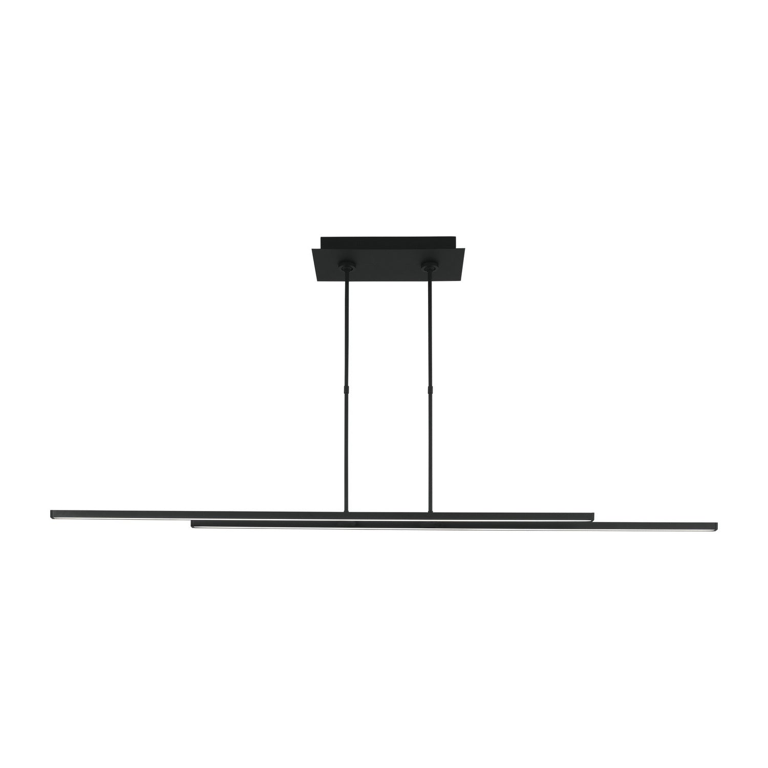 Visual Comfort Modern - 700LSSTG260B-LED927 - LED Linear Suspension - Stagger - Nightshade Black from Lighting & Bulbs Unlimited in Charlotte, NC