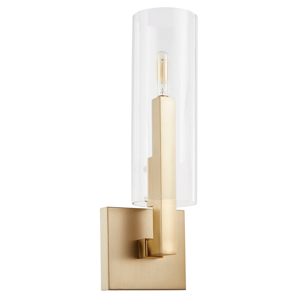 Quorum - 5277-1-80 - One Light Wall Mount - Harbin - Aged Brass from Lighting & Bulbs Unlimited in Charlotte, NC