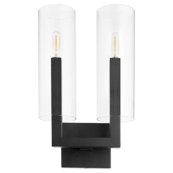Quorum - 5277-2-69 - Two Light Wall Mount - Harbin - Textured Black from Lighting & Bulbs Unlimited in Charlotte, NC