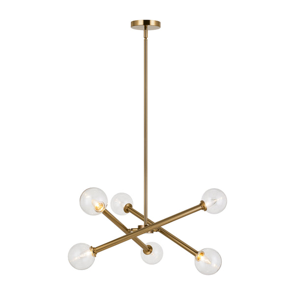 Matteo Lighting - C64606AGCL - Pendant - Matchstix - Aged Gold Brass from Lighting & Bulbs Unlimited in Charlotte, NC